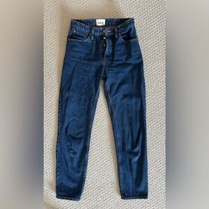Sezane Brut Sexy dark blue denim jeans size 27 lightly worn